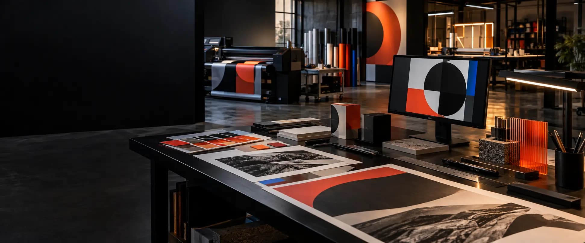 Dramatic AD creative work spanning brand design and physical production